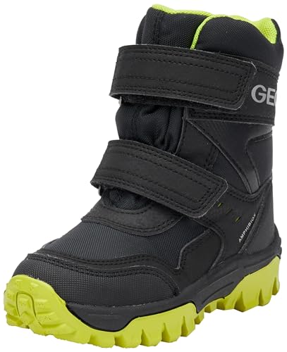 Geox J Himalaya Boy B ABX Ankle Boot, Black/Lime, 25 EU von Geox