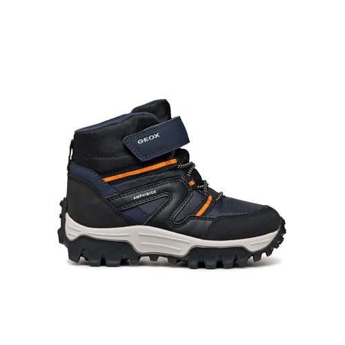 Geox J Himalaya Boy B ABX Ankle Boot, Navy/Black, 30 EU von Geox