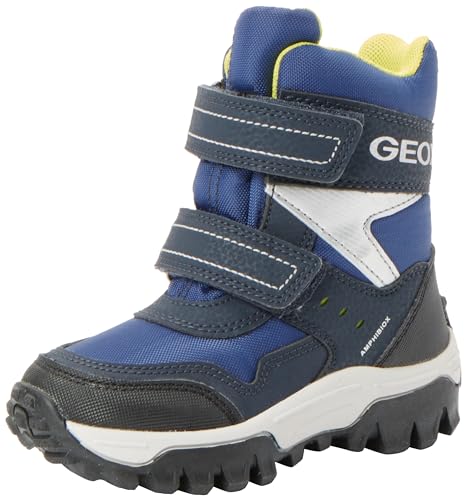 Geox J Himalaya Boy B ABX Ankle Boot, Navy/Lime, 37 EU von Geox