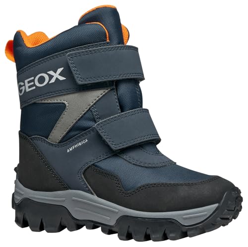 Geox J Himalaya Boy B ABX Ankle Boot, Navy/ORANGE, 31 EU von Geox