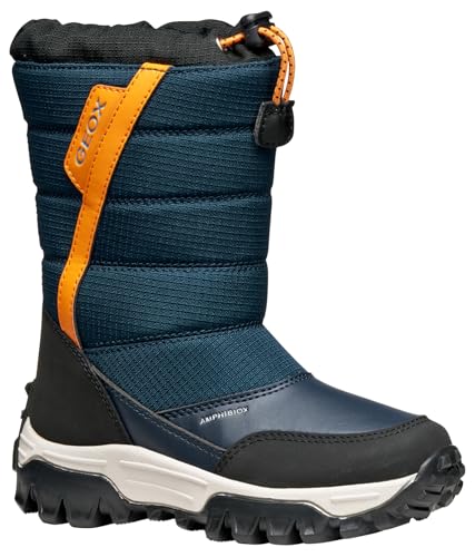 Geox J Himalaya Boy B ABX Knee High Boot, Navy/ORANGE, 38 EU Geox J Himalaya Boy B ABX Knee High Boot, Navy/ORANGE, 38 EU von Geox