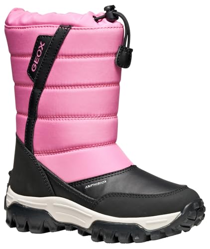 Geox J Himalaya Girl B AB Knee High Boot, Fuchsia/Black, 25 EU von Geox
