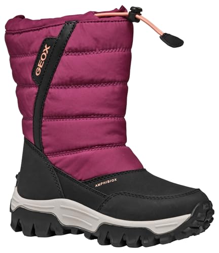 Geox J Himalaya Girl B AB Snow Boot, DK Raspberry/Coral, 28 EU von Geox