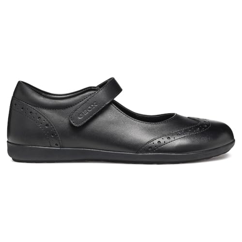 Geox J IBERIDE Girl H Ballet Flat, Black, 33 EU von Geox