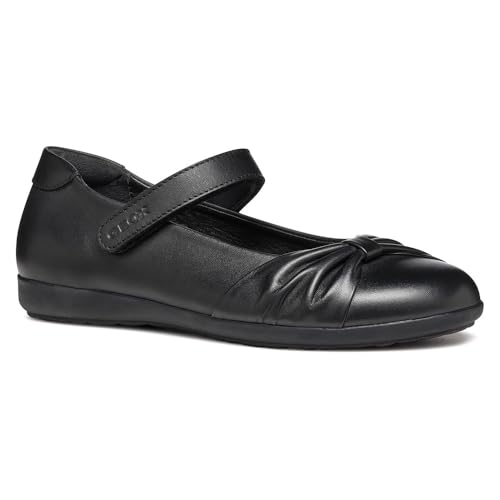 Geox J IBERIDE Girl I Ballet Flat, Black, 37 EU von Geox