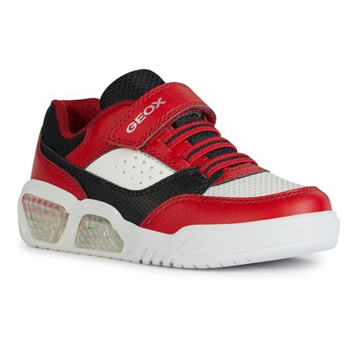 Geox J ILLUMINUS Boy C Sneaker, RED/Black, 26 EU von Geox