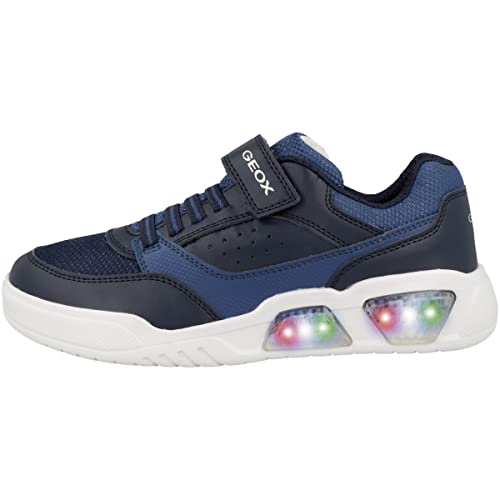 Geox J ILLUMINUS Boy Sneaker, Navy/AVIO, 36 EU von Geox