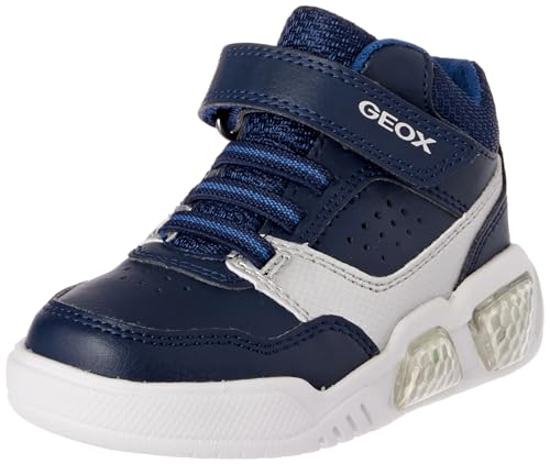 Geox J ILLUMINUS Boy Sneaker, Navy/Silver, 29 EU von Geox