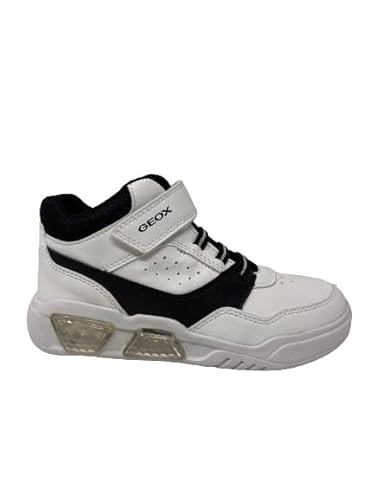 Geox J ILLUMINUS Boy Sneaker, White/Black, 30 EU von Geox