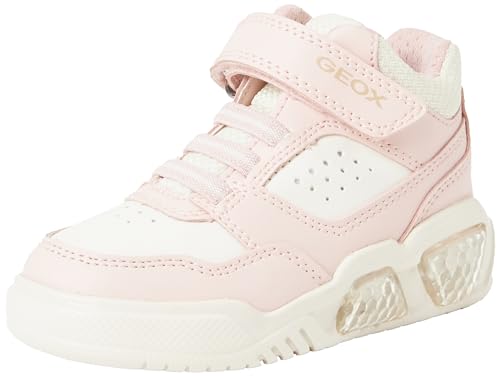 Geox J ILLUMINUS Girl Sneaker, LT Rose/LT Ivory, 35 EU von Geox