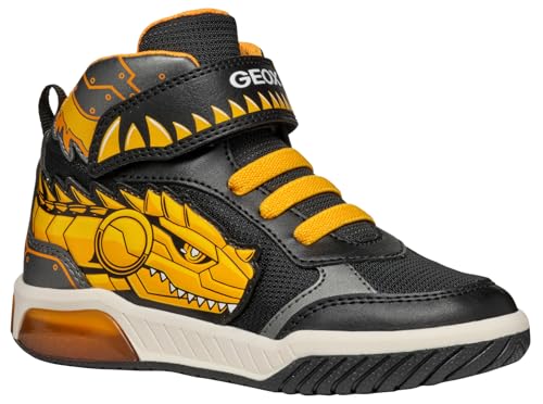 Geox J INEK Boy A Sneaker, Black/Yellow, 37 EU Geox J INEK Boy A Sneaker, Black/Yellow, 37 EU von Geox