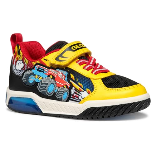 Geox J INEK Boy E Sneaker, Yellow/Red, 38 EU Geox J INEK Boy E Sneaker, Yellow/Red, 38 EU von Geox