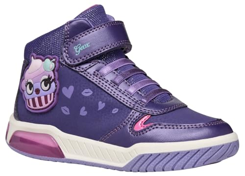 Geox J INEK Girl C Sneaker, Violet/Fuchsia, 30 EU Geox J INEK Girl C Sneaker, Violet/Fuchsia, 30 EU von Geox