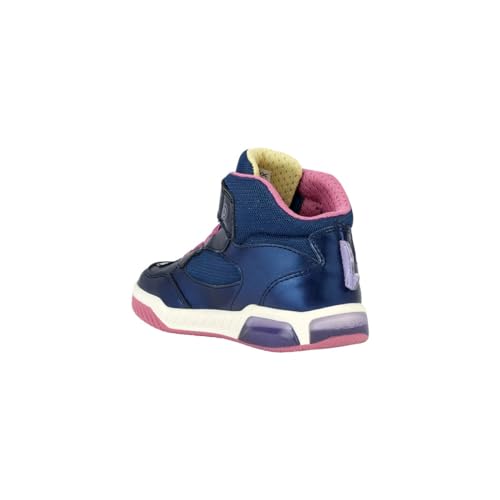 Geox J INEK Girl Sneaker, Navy/Multicolor, 35 EU von Geox