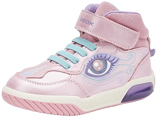 Geox J INEK Girl Sneaker, PINK/Lilac, 30 EU von Geox