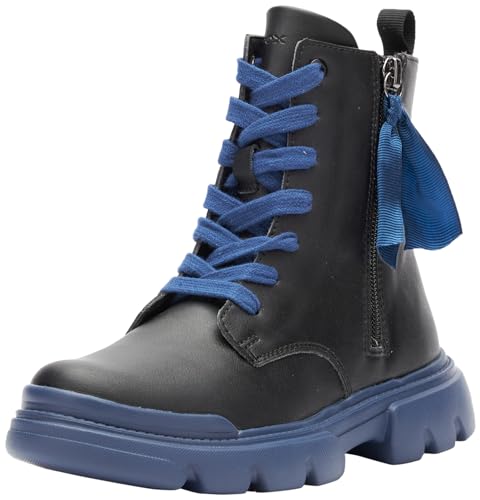 Geox J Junette Girl Ankle Boot, Black/Navy, 33 EU von Geox