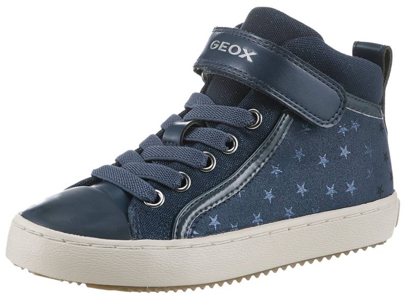 Geox J KALISPERA GIRL I Sneaker High Top Sneaker, Schnürboots, Freizeitschuh mit Gummizug von Geox