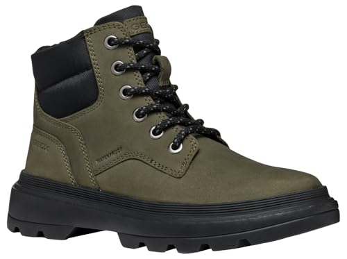 Geox J KIDDARTAH Boy WPF Ankle Boot, DK Green/Black, 28 EU Geox J KIDDARTAH Boy WPF Ankle Boot, DK Green/Black, 28 EU von Geox