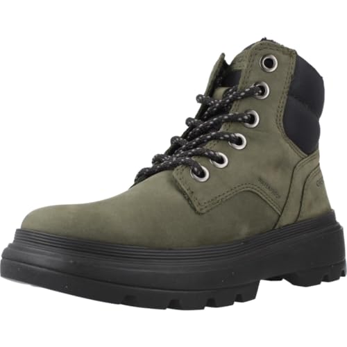 Geox J KIDDARTAH Boy WPF Ankle Boot, DK Green/Black, 29 EU von Geox