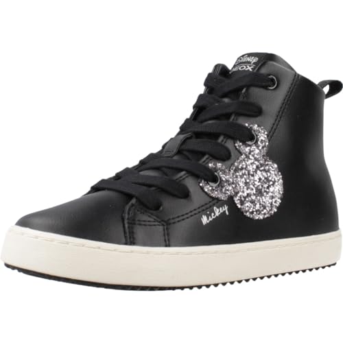 Geox J Kalispera Girl D Sneaker, Black, 31 EU von Geox