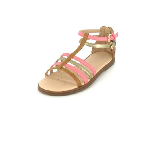 Geox J Karly Girl Sandal, Biscuit/LT Coral, 30 EU von Geox