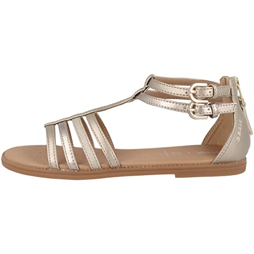 Geox J Karly Girl Sandal, Platinum, 28 EU von Geox