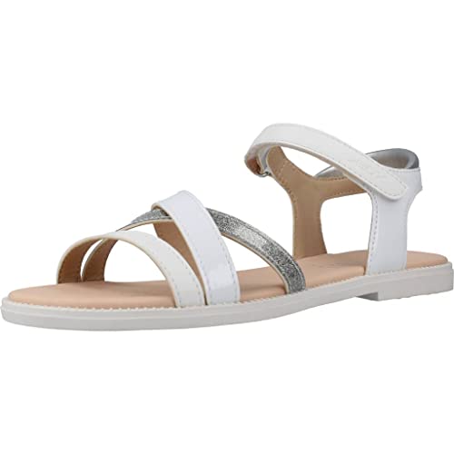 Geox J Karly Girl Sandal, White, 38 EU von Geox