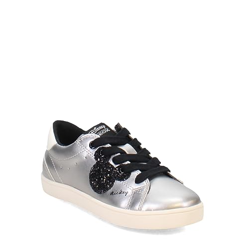 Geox J Kathe Girl H Sneaker, Silver, 34 EU von Geox