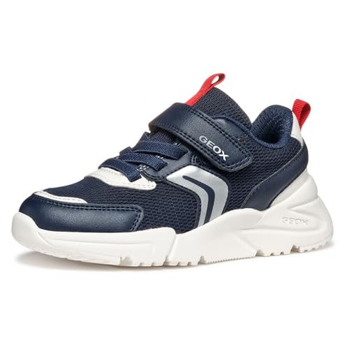 Geox J Loftus Boy B Sneaker, Navy/Red, 31 EU Geox J Loftus Boy B Sneaker, Navy/Red, 31 EU von Geox