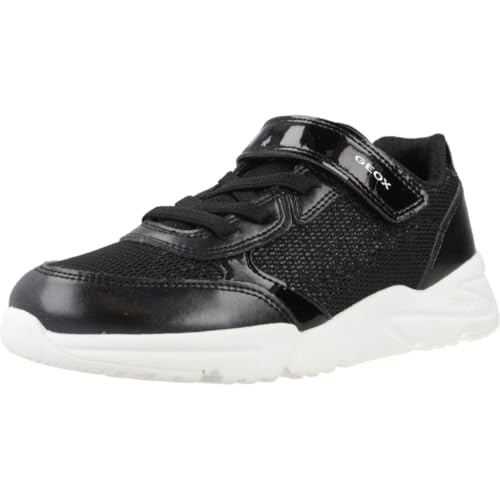 Geox J Loftus Girl C Sneaker, schwarz/weiß, 39 EU von Geox