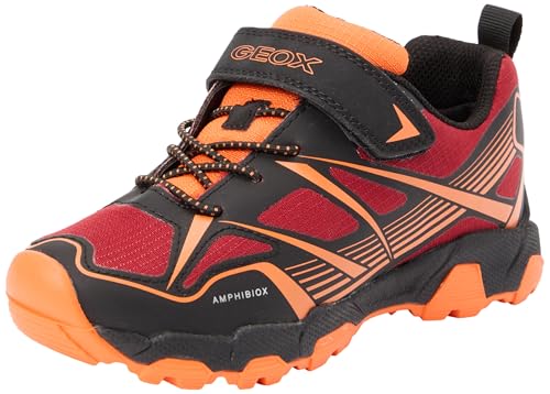 Geox Jungen J Magnetar Boy B ABX Sneaker, Rot, 30 EU von Geox