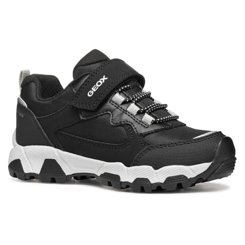 Geox J MAGNETAR Boy B ABX Sneaker, Black/Grey, 33 EU Geox J MAGNETAR Boy B ABX Sneaker, Black/Grey, 33 EU von Geox