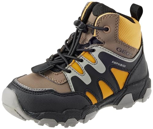 Geox J MAGNETAR Boy B ABX Sneaker, Brown/DK Yellow, 30 EU Geox J MAGNETAR Boy B ABX Sneaker, Brown/DK Yellow, 30 EU von Geox