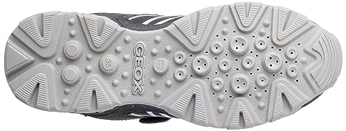 Geox J MAGNETAR Boy B ABX Sneaker, DK Grey/Black, 33 EU von Geox