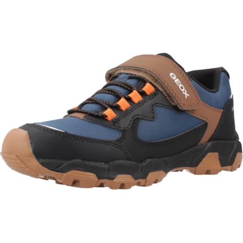 Geox J MAGNETAR Boy B ABX Sneaker, Navy/Brown, 32 EU Geox J MAGNETAR Boy B ABX Sneaker, Navy/Brown, 32 EU von Geox