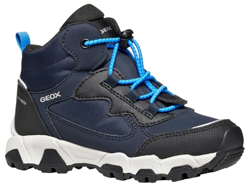 Geox J MAGNETAR Boy B ABX Sneaker, Navy/Sky, 27 EU von Geox