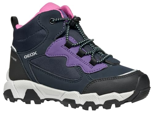 Geox J MAGNETAR G. B ABX Sneaker, Navy/Violet, 31 EU von Geox