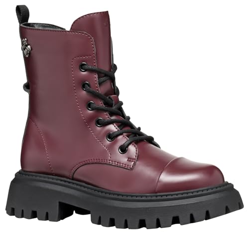 Geox J MAQUINNENS Girl B Chelsea Boot, DK Burgundy, 38 EU Geox J MAQUINNENS Girl B Chelsea Boot, DK Burgundy, 38 EU von Geox