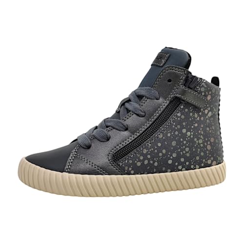 Geox J MIRROLESS Girl A Sneaker, grau, 35 EU von Geox