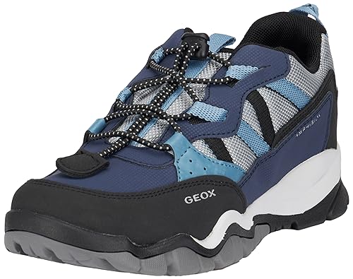 Geox J MONTRACK Boy B ABX Sneaker, Navy/Grey, 28 EU von Geox