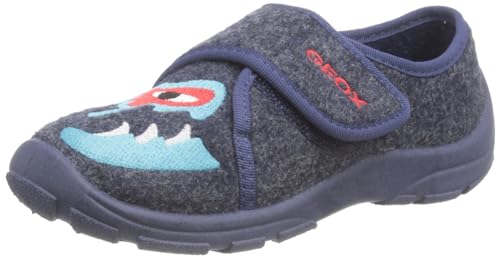 Geox J NYMEL Boy A Sneaker, Navy/Turquoise, 30 EU von Geox