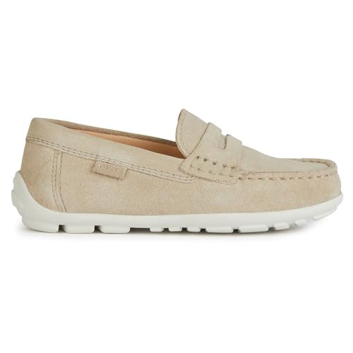Geox J New Fast Boy A Moccasin, LT BEIGE, 26 EU von Geox