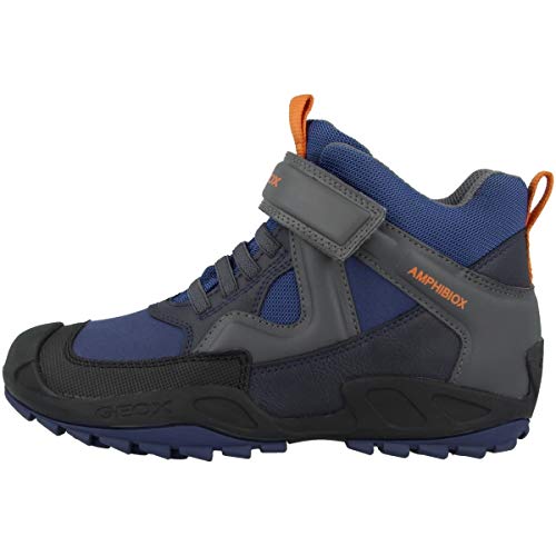 Geox Jungen J New Savage Boy B A Schuhe Blue Dk Grey 37 EU von Geox