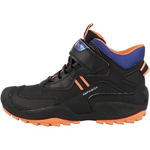 Geox Jungen J New Savage Boy B A Schuhe,25 EU,Black Orange von Geox
