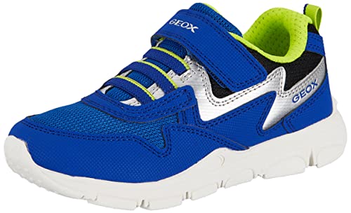 Geox J New Torque Boy Sneaker, ROYAL/Lime, 30 EU von Geox