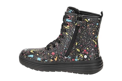 Geox J PHAOLAE Girl Ankle Boot, Black/Multicolor, 34 EU von Geox