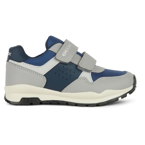 Geox J Pavel A Sneaker, Grey/Navy, 29 EU von Geox