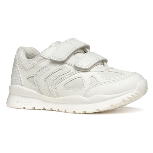 Geox J Pavel A Sneaker, White, 32 EU von Geox