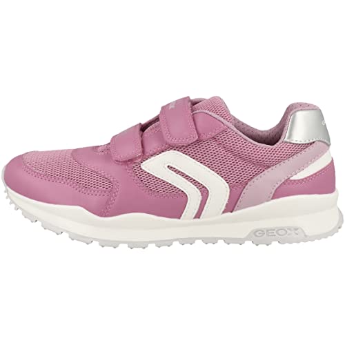 Geox J Pavel Girl Sneaker, DK PINK/White, 39 EU von Geox