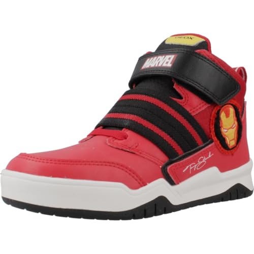 Geox J Perth Boy D Sneaker, RED/Black, 29 EU Geox J Perth Boy D Sneaker, RED/Black, 29 EU von Geox